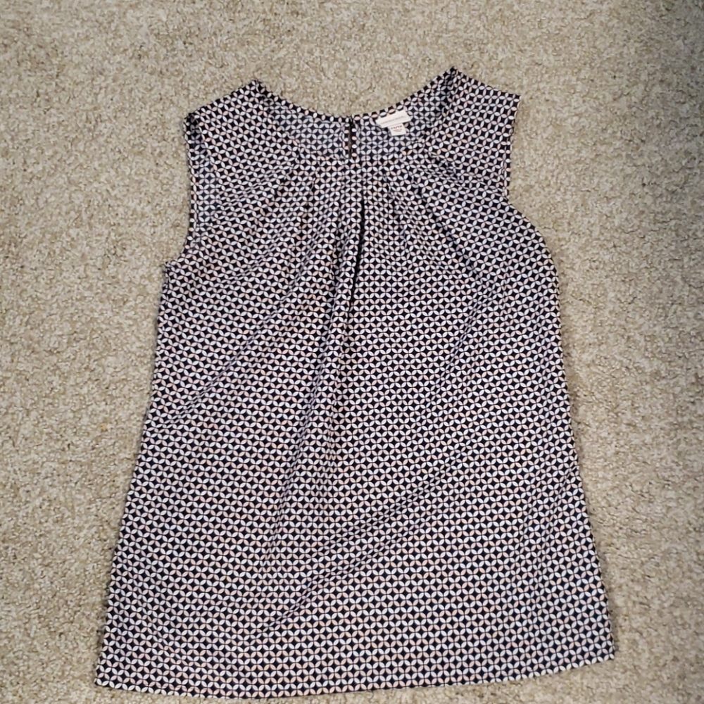Pink and blue sleeveless top